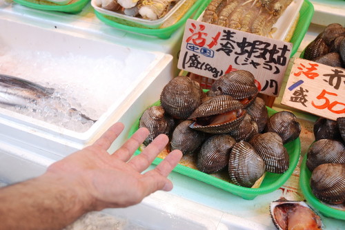 puesto pescado mercado de Ameyoko